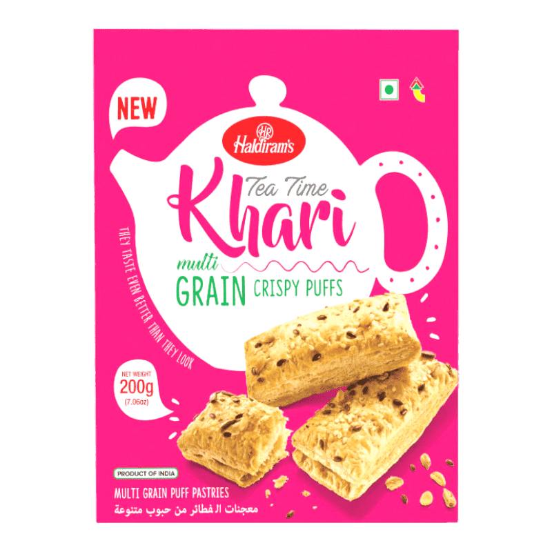 Haldiram's Khari Tea Time MultiGrain Crispy Puffs 200g