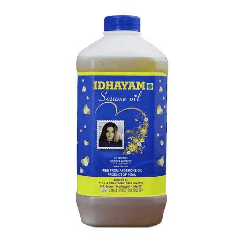 Idhayam Sesame / Gingely Oil 1 Litre (Export Pack)