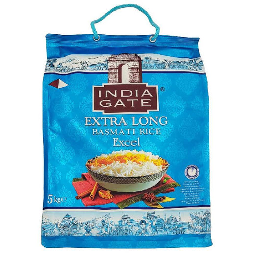 India Gate Extra Long Basmati Rice Excel 5kg