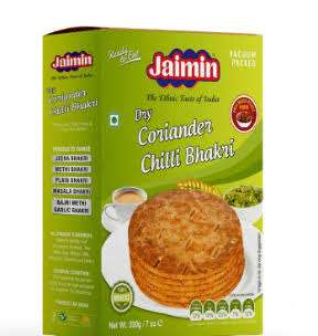 Jaimin Dry Coriander Chilli Bhakri 200g