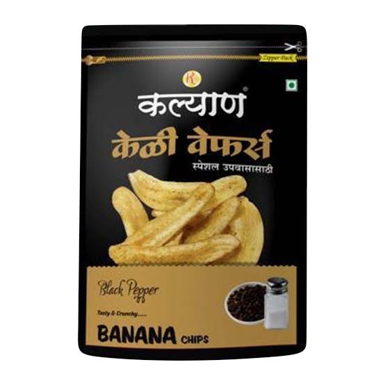 Kalyan Banana Chips Black Pepper 200g