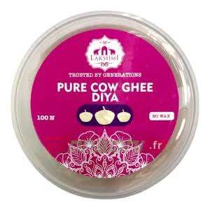 Lakshmi Cow Ghee Diya White