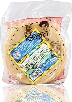 Lijjat Udad Plain Papad 200g