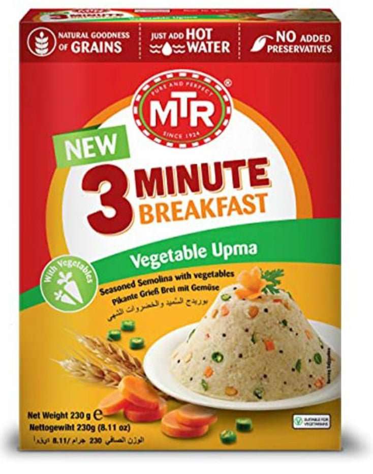 MTR 3 Minute Breakfast Vegetable Upma 230g