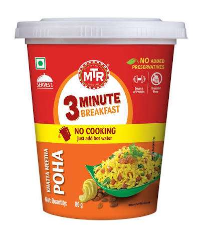 MTR Khatta Meetha Poha Cup 80g