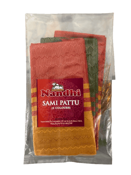 Nandhi Sami Pattu/ Silk (3 Colours)