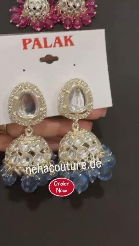 Antique Sliver Plated Kudan Jhumka Earrings