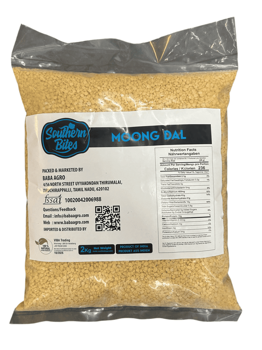 Southern Bites Premium Moong / Mung Dal 2kg