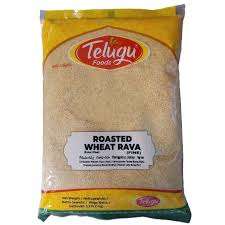 Telugu Foods Brown Roasted Wheat Rava 1Kg
