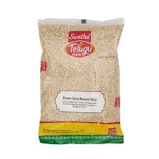 Telugu Foods Brown Sona Massori Rice 1Kg